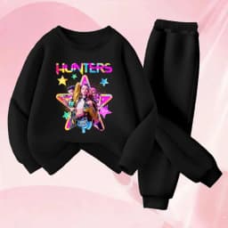 Girls Spring Autumn Cartoon Printed 2pcs Sets Children's Fashion Sweatshirts and Sweatpants Sets Baby Kids Casual Pullover Sets