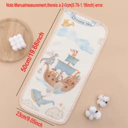 Cotton Muslin Baby Face Towels Long Burp Cloth for Newborn 6Layers of Gauze Children's Towel Kindergarten Hand Towels Baby Items