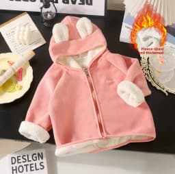 2026 Kids Winter Coat Thickened Fleece Jacket Cartoon Animal Hooded Outerwear for Boys Girls Warm Winter Children Clothing
