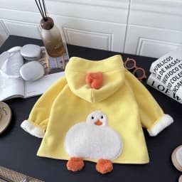 2026 Kids Winter Coat Thickened Fleece Jacket Cartoon Animal Hooded Outerwear for Boys Girls Warm Winter Children Clothing