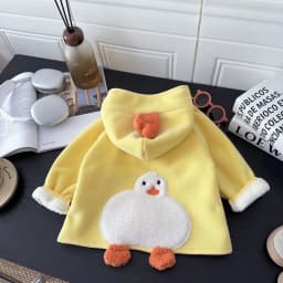 2026 Kids Winter Coat Thickened Fleece Jacket Cartoon Animal Hooded Outerwear for Boys Girls Warm Winter Children Clothing