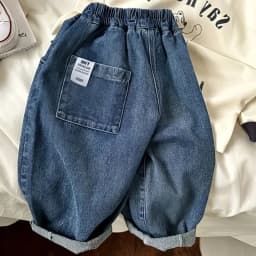 2025 Spring Summer Children's Clothes Girls Jeans Cotton Loose Baby Boys Harem Pants 1-7Year Toddler Kids Casual Denim Trousers