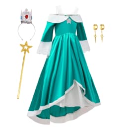 2026 New Movie Kids Rosalina Princess Dress Girls Cosplay Halloween Disguise Costume Birthday Vestido Kids Carnival