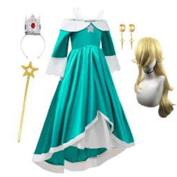 2026 New Movie Kids Rosalina Princess Dress Girls Cosplay Halloween Disguise Costume Birthday Vestido Kids Carnival