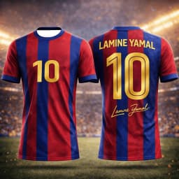 Barcelona Jersey 10 Lamine Yamal Tops Men T Shirt Women Tee Boys Top Children Parent Child Quick Dry Short Sleeves Kids Tshirt