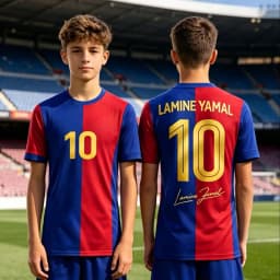 Barcelona Jersey 10 Lamine Yamal Tops Men T Shirt Women Tee Boys Top Children Parent Child Quick Dry Short Sleeves Kids Tshirt