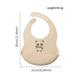 2025 NEW Custom Cartoon Deer Rainbow Silicone Baby Bib with Name & Pattern Food-Grade Solid Feeding Bib DZ31