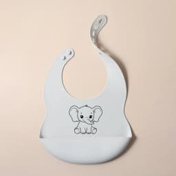 2025 NEW Custom Cartoon Deer Rainbow Silicone Baby Bib with Name & Pattern Food-Grade Solid Feeding Bib DZ31