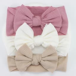 3Pcs/Set Baby Girl Headbands Lot Bows Baby Headband Newborn Gift Elastic Hair Bands Children Turban Kids Infant Hair Accessories