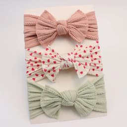 3Pcs/Set Baby Girl Headbands Lot Bows Baby Headband Newborn Gift Elastic Hair Bands Children Turban Kids Infant Hair Accessories