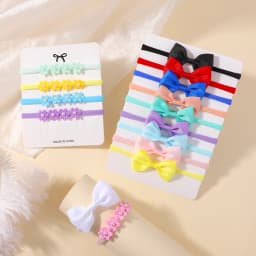 15Pcs/Set Cute Soft Bowknot Headband for Baby Girls Elastic Flower Bows Hairband Infant Toddler Kids Headwear Hair Accessories