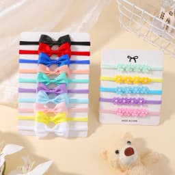 15Pcs/Set Cute Soft Bowknot Headband for Baby Girls Elastic Flower Bows Hairband Infant Toddler Kids Headwear Hair Accessories
