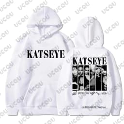 2026 Hot Sale Kpop Katseye Print Hoodies For Children Spring Autumn Long Sleeve Sweatshirt Casual Streetwear Kids/Adult Tops