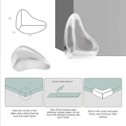 10pcs Baby Safety Silicone Protector Table Corner Edge Protection Cover Electric Socket Children Anticollision Guards