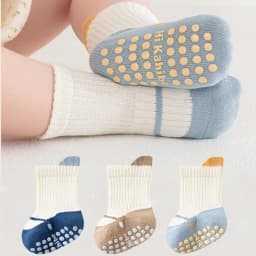 3Pairs/lot Children's Socks For Girls Boys Cotton Soft Toddler Floor Home Socks For Baby Elegant Fashion Kids Sock Anti-slip New