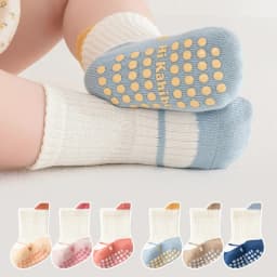 3Pairs/lot Children's Socks For Girls Boys Cotton Soft Toddler Floor Home Socks For Baby Elegant Fashion Kids Sock Anti-slip New