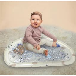 Inflatable Baby Water Play Mat PVC Toddler Tummy Time Cushion Infant Development Activity Pad for Kids Early Education