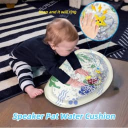Inflatable Baby Water Play Mat PVC Toddler Tummy Time Cushion Infant Development Activity Pad for Kids Early Education