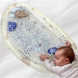 Inflatable Baby Water Play Mat PVC Toddler Tummy Time Cushion Infant Development Activity Pad for Kids Early Education