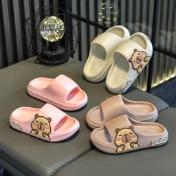 Children Slippers Cute Cartoon Girl Home Slippers 2-16 Years Old Capibala Boys Non Slip Soft Soled Bathroom Slippers