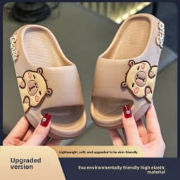 Children Slippers Cute Cartoon Girl Home Slippers 2-16 Years Old Capibala Boys Non Slip Soft Soled Bathroom Slippers