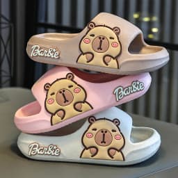 Children Slippers Cute Cartoon Girl Home Slippers 2-16 Years Old Capibala Boys Non Slip Soft Soled Bathroom Slippers