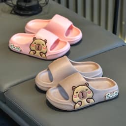Children Slippers Cute Cartoon Girl Home Slippers 2-16 Years Old Capibala Boys Non Slip Soft Soled Bathroom Slippers