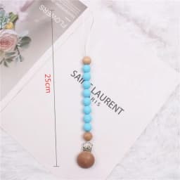 INS Pacifier Chain Food Grade Silicone Pacifier Pendant Gum Anti Drop Chain Baby Grinding Toy Bebe Pacifier Clips Baby Toys