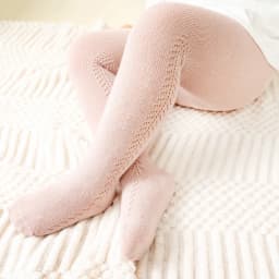 Baby Boys Girls Tights Autumn Cotton Kids Toddler Stockings Breathable Solid Cute Infant Hollow Princess Pantyhose For 0-6Yrs