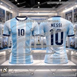 2026 Messi Football Fans Commemorative Jersey Quick Dry Breathable Casual Sports Soccer Shirt Short Sleeve Tee for Kids Adults