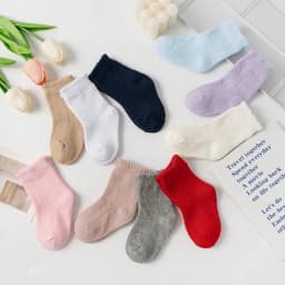 New Baby Boys Girls Socks Solid Breathable Children Short Socks Hollow Out Toddlers Kids Cotton Princess Cute Socks For 0-8Years