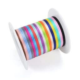 20m/Lot DIY Nylon Cords 1.5mm Pacifier Clip Chain For Teething Necklace Make Rope Silicone Beads Handmade Satin Jewelry Thread