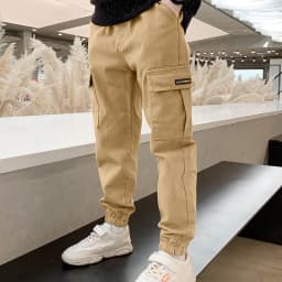 3-14 Years Teen Boys Spring Autumn Trousers Outdoor Handsome Slim Fit Casual Cargo Pants Children Sport Britches