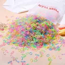 500/1000Pcs/bag Girls Colourful Disposable Rubber Band Hair Ties Headband Children Ponytail Holder Bands Kids Hair Accessories