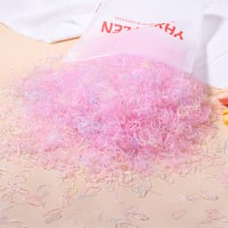 500/1000Pcs/bag Girls Colourful Disposable Rubber Band Hair Ties Headband Children Ponytail Holder Bands Kids Hair Accessories