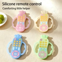 Simulated Remote Control Teether Baby Pacifier Anti-Thumb-Sucking Soothing Toy for Chewing and Stress Relief