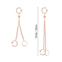 New 1PC Baby Pacifier Chain With 2 Clips Infant Bottle Chain Adjustable Silicone Pacifier Chain Teether Toy Stroller Accessories