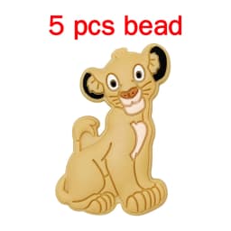 5pcs Silicone Cartoon Beads Pacifier Chain Baby DIY Care Pacify Accessory Adornment