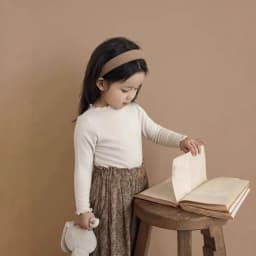 Toddler Girls Chic Ruffle Lace Turtleneck Top Soft Stretch Imitation Wool Long Sleeve Blouse Kids Casual Daily Wear Shirt