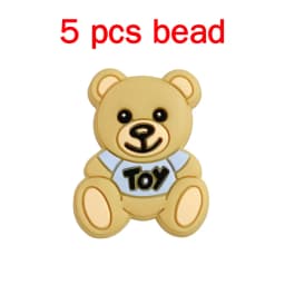 5pcs Silicone Pacifier Chain Cartoon Beads Baby DIY Care Nipple Chain Ornaments Parts