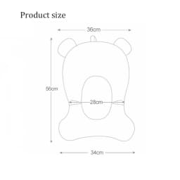 Baby Bath Seat Support Mat Infant Anti-Slip Soft Comfort Body Cushion Foldable Baby Bath Tub Pad Chair Newborn Bathtub Pillow