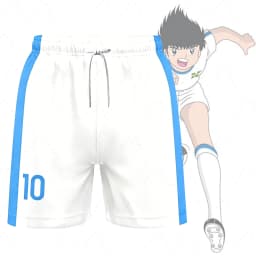 Piece Outfit Children Tracksuit Captain Tsubasa Football No.10 Print T Shirt Can Choose T-Shirts Or Shorts Kids Adult Clothes