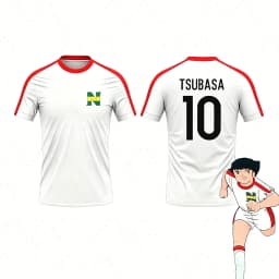 Piece Outfit Children Tracksuit Captain Tsubasa Football No.10 Print T Shirt Can Choose T-Shirts Or Shorts Kids Adult Clothes