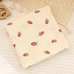 Cotton Muslin Cute Cartoon Printing Baby Swaddle Blanket Soft Breathable Newborn Baby Receiving Blanket For Infant Boys Girls