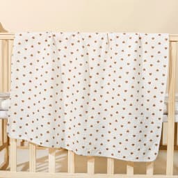 Cotton Muslin Cute Cartoon Printing Baby Swaddle Blanket Soft Breathable Newborn Baby Receiving Blanket For Infant Boys Girls
