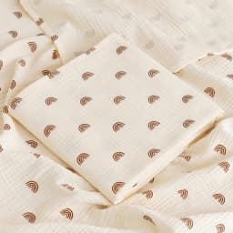 Cotton Muslin Cute Cartoon Printing Baby Swaddle Blanket Soft Breathable Newborn Baby Receiving Blanket For Infant Boys Girls