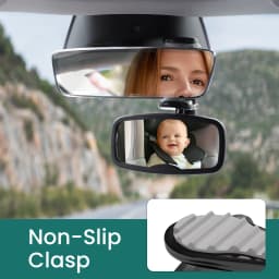 1PC & 2PC Shatterproof & Shakeproof Forward Facing Baby Car Mirror - Clip On Car Mirror for Baby, Newborn Essentials
