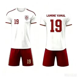 2026 Special Yamal 19 Football Jersey Tee & Shorts Set, Single Top Available,Spain Fans 2‑Piece Outfit Summer for Men Women Kids