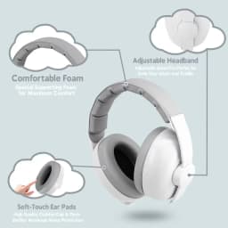 1pc Baby Ear Protection Anti-Noise Earmuffs Headphones for Sleep & Travel Ear Protection with Stretchable Design