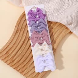 10Pcs/Set New Cute Ribbon Bowknot Hair Clips for Kids Handmade Nylon Bows Hairpin Barrettes Headwear Baby Girls Hair Accessories